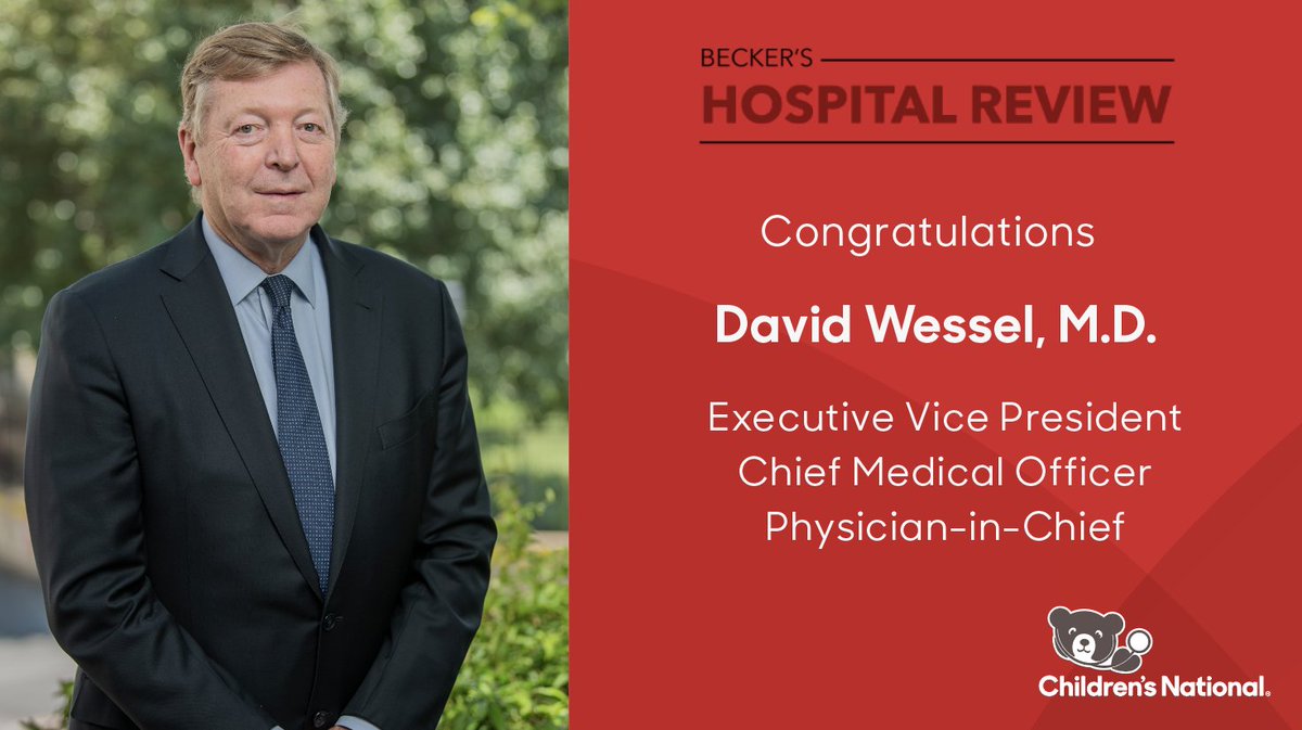 For his continuous drive for growth and collaboration, our Dr. David Wessel has been honored by Becker's Healthcare as a 'Chief Medical Officer to Know' in 2024! beckershospitalreview.com/lists/180-hosp…