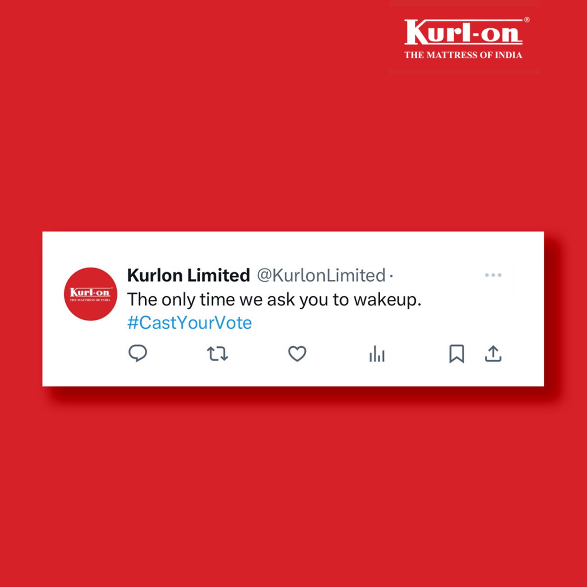 Sleep soundly tonight, knowing you’ve made your vote count! 

#CastYourVote #Kurlon