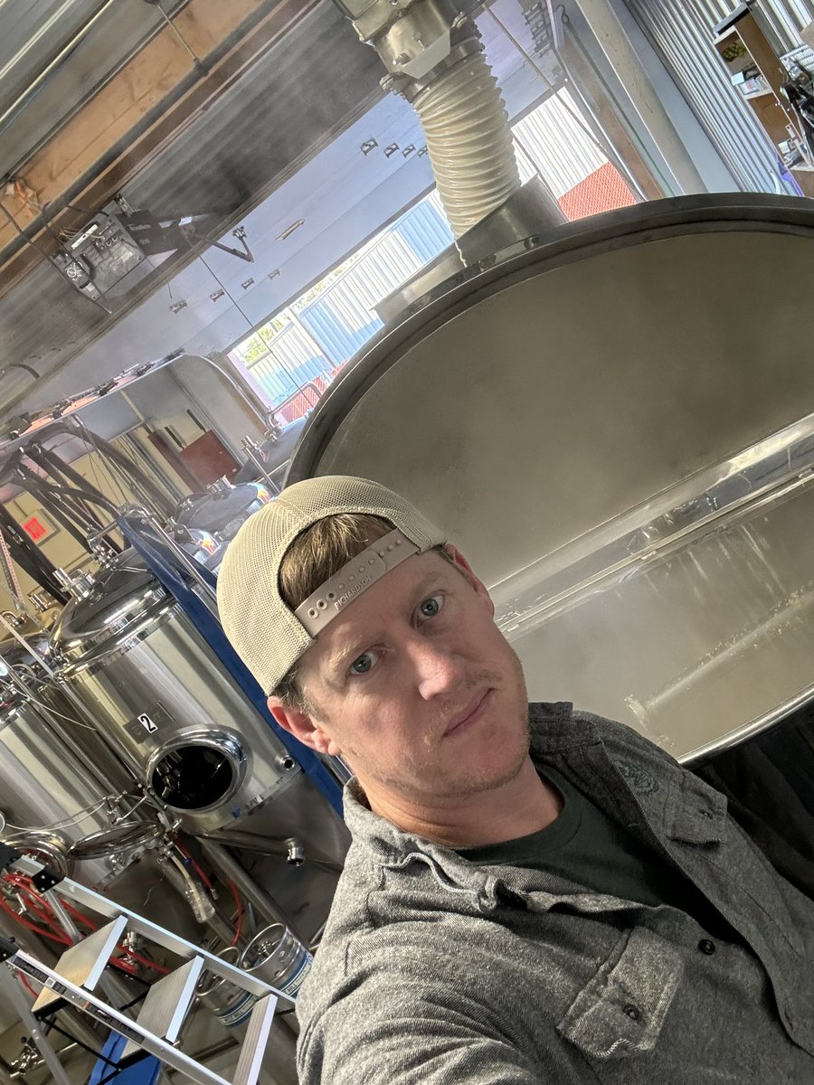 Friday morning brew day. Cool morning=doors up!