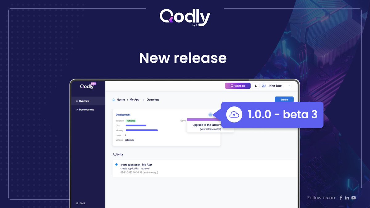 qodlyby4d's tweet photo. 🚀 Exciting news, Qodly devs! 

Custom components are live, and a new Dialog component awaits you.

Dive into the release notes for more details!

👉https://t.co/MaVACpZOv0

#Qodly #LowCode #Development #CustomComponents #Dialog #UI #UX https://t.co/OqndSo8NoJ