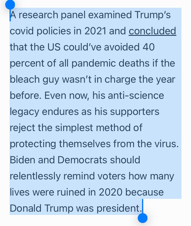 This piece ⤵️ plus @atrupar’s ‘this day in history’ videos are important reminders of the absolute failure of trump & his incompetent administration to keep Americans safe during a pandemic. Do not memory hole this stuff, people.