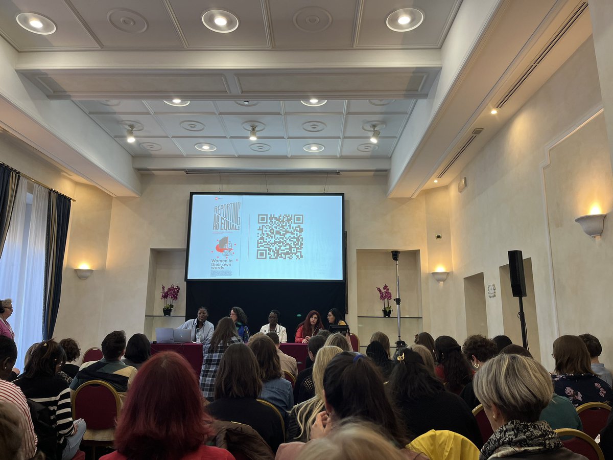 Back for Day 2 of @journalismfest, this time in the room again with @elizatalks managing editor As Equals CNN with a panel on what every journalist needs to know about the connection between gender and rising authoritarianism around the world #ijf24