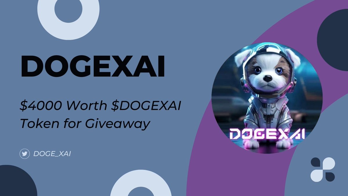 🎉 Crypto Finance X Doge XAI #FCFS BIG GIVEAWAY 

🤑 Reward: -  4000$ USDT in $DOGEXAI Tokens Giveaway 

To Enter ⤵️
➡️Follow <a href="/CRYPT0_FINANCE/">CRYPTO FINANCE || AMA + GIVEAWAY</a> &amp; <a href="/DOGE_XAI/">DOGEXAI</a>
➡️Like, RT &amp; Tag 3 Friend

➡️Join #Gleam :- ⤵️
gleam.io/O4Bdu/crypto-f…

⏰ End Date:  29 April

#Airdrop #Giveaway #USDT #BTC