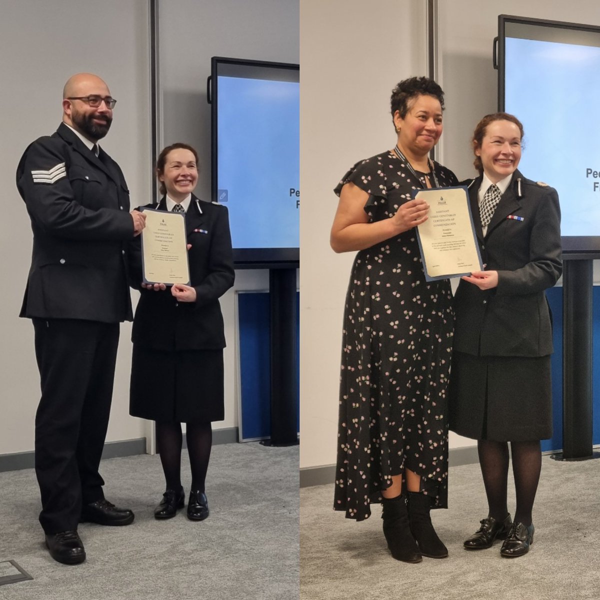 An inspiring afternoon at People Services Awards. Well done to all the recipients. Vital work that delivers #CommunityFirst. My personal thanks to Sgt Gary Ellison working with @awf_liverpool and Con Dawn Devana working in outreach. @MerPolFORE #PoliceRaceActionPlan