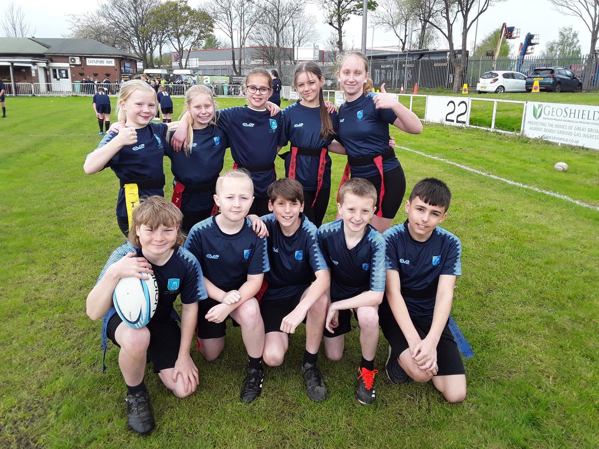 Some of the children took part in a Tag Rugby Tournament at Castleford Rugby Club today, playing against other schools from across the Wakefield District. They demonstrated fantastic team spirit and modelled our school values exceptionally. #bethebestyoucanbe