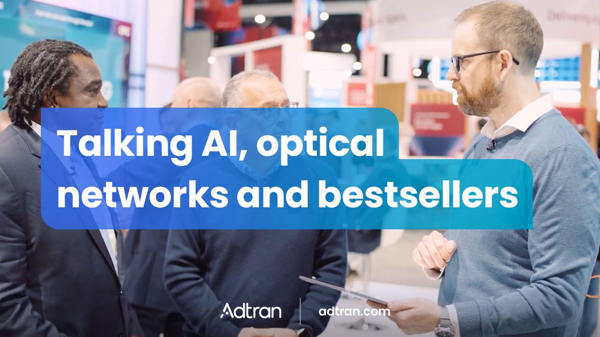 AI was a big topic at #OFC24 and drove a lot of conversations on the Adtran booth. Authors Daryl Inniss and Roy Rubenstein discuss how the optical networking industry is responding to the AI opportunity in the new episode of Tech Talk. youtu.be/SVkh8OtpAm8