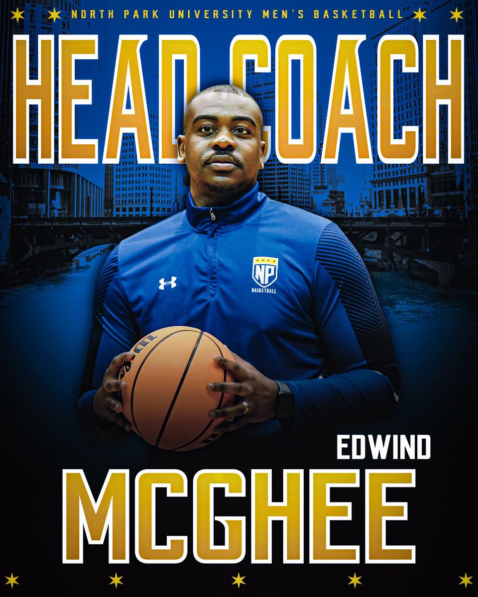 VikingsNPU's tweet image. After two seasons as associate head coach, @EdwindMcGhee has been promoted to lead @NPU_MBB! 

Full story here: athletics.northpark.edu/news/2024/4/19…