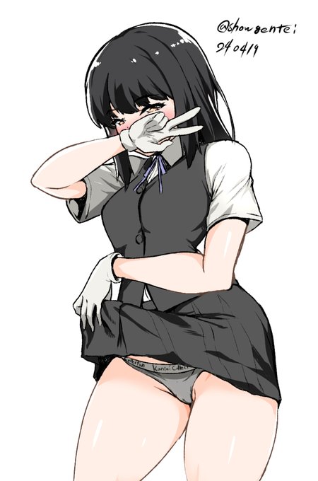 カ〇バンク〇イン着てそうな艦娘全一早潮くん #艦これ版深夜の真剣お絵描き60分一本勝負  #艦これ版真剣お絵描き60分一本勝負_20240419 