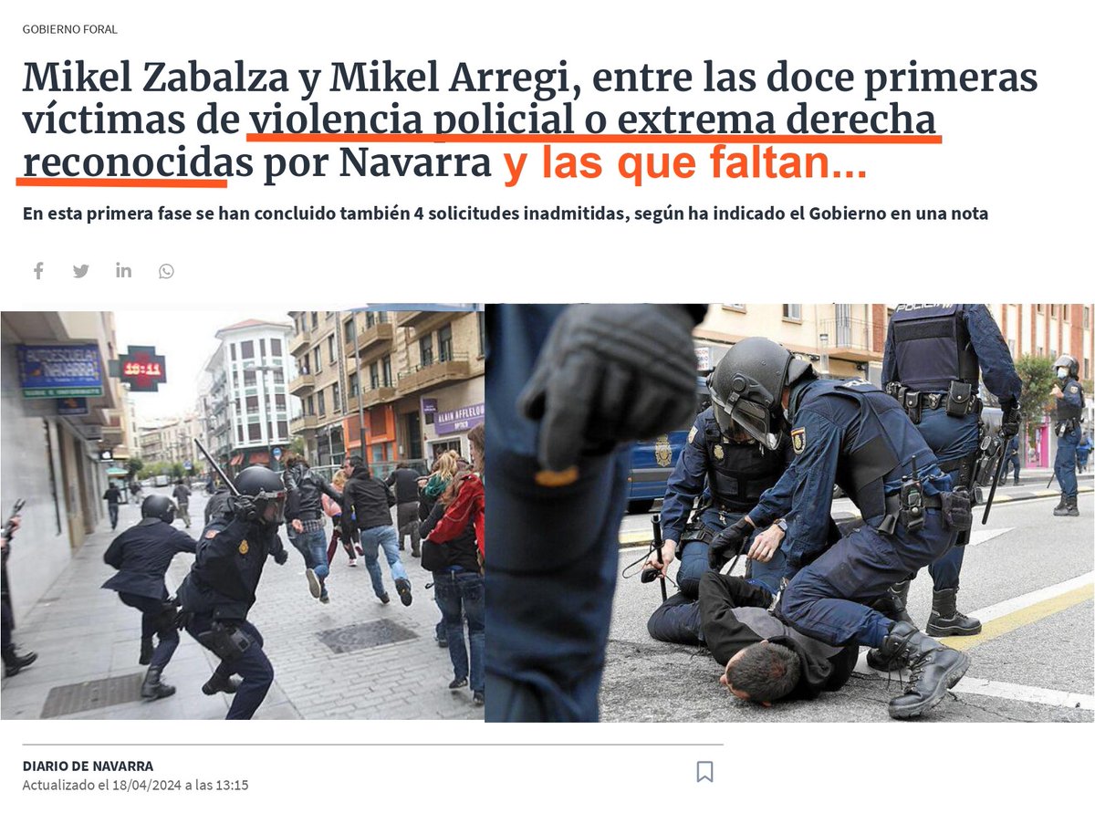 Diario de Navarra frankista eta kolaboratzaile parapoliziala, albiste honekin gorriak ikusten ariko da... 😈🤨 . . . #diablodenavarra #navarra #nafarroa #lecturacritica #irakurketakritikoa