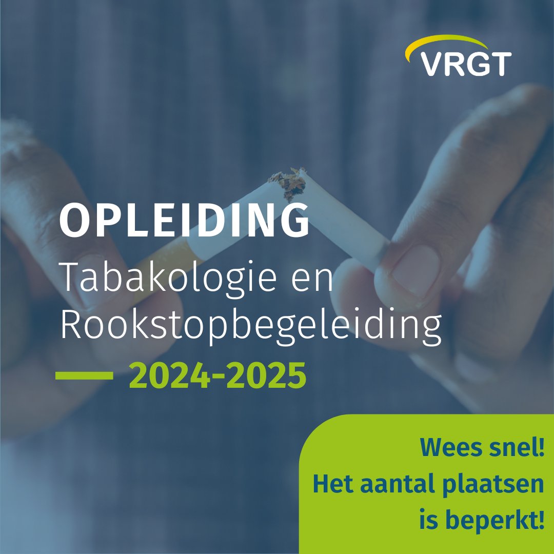 VRGT_be's tweet photo. Wil jij graag tabakoloog worden? 🤩🚭 Deze permanente vorming kwalificeert gezondheidswerkers tot tabakoloog! 👩‍🎓 Klik snel verder en schrijf je in via https://t.co/psdwoi9uq0 https://t.co/0J2zuKyymV
