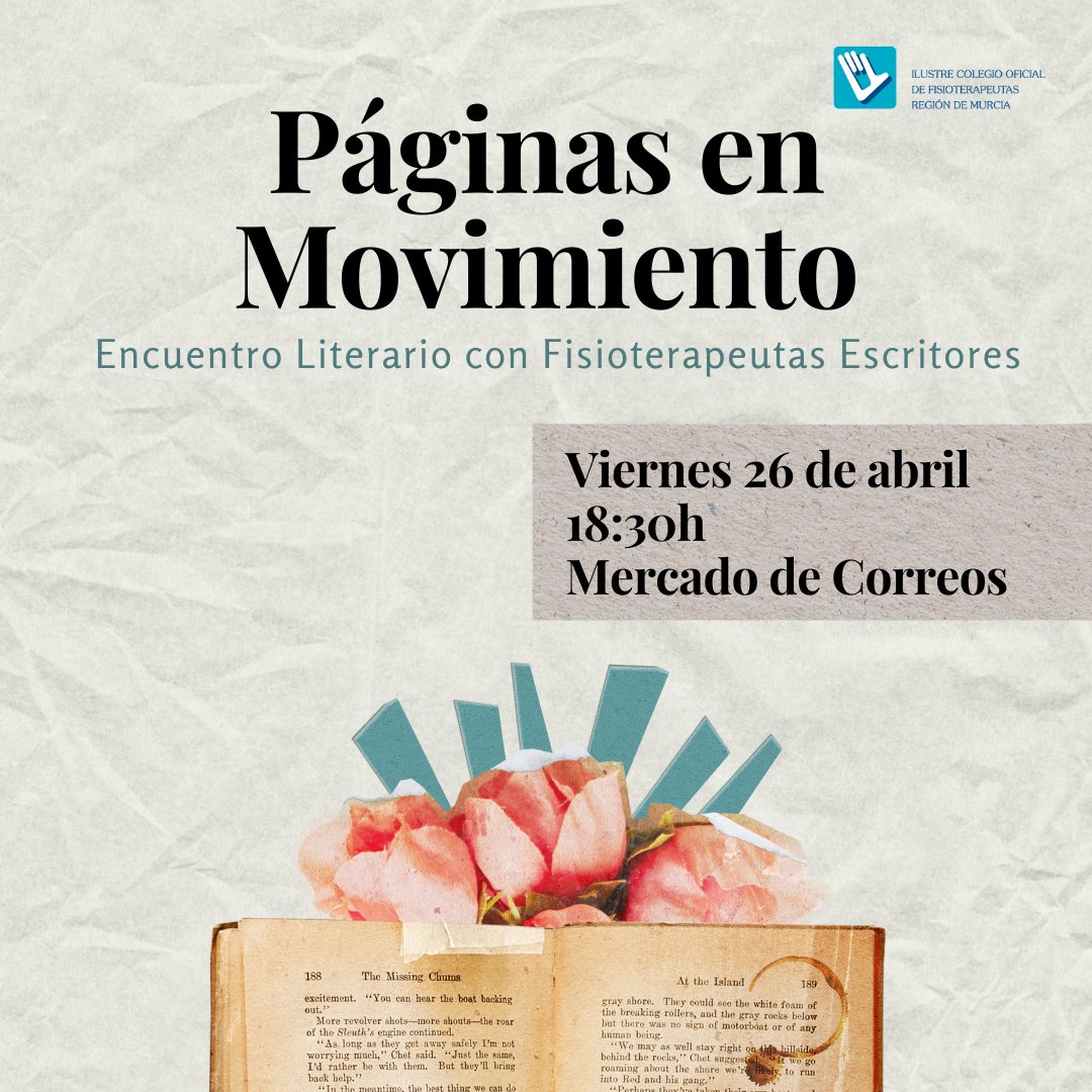 📚 ¡Celebremos el Día del Libro de una manera especial! 📚 
 
✨Este año, el Colegio Oficial de Fisioterapeutas de la Región de Murcia tiene el placer de anunciar una nueva iniciativa para conmemorar el Día del Libro.