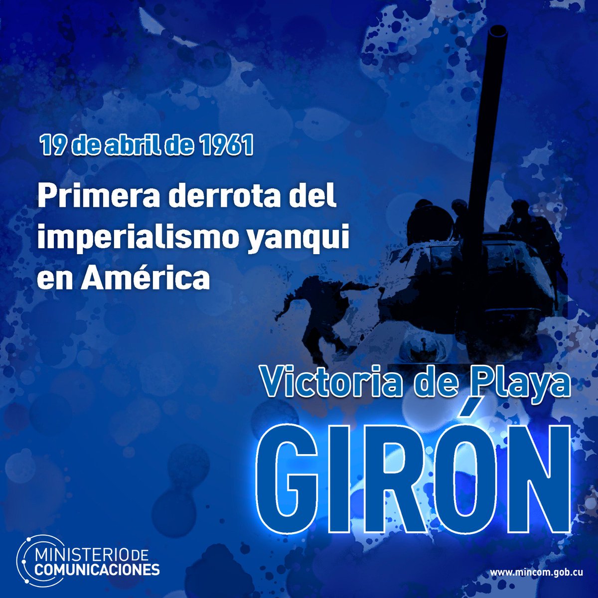 Después de #GirónVictorioso todos los pueblos de América fueron más libres. Quedaba demostrado que el imperialismo yanqui no puede con un pueblo unido y dispuesto a vencer o morir para salvar la Patria. El liderazgo de #Fidel  brilló en pensamiento y acción. #CubaViveEnSuHistoria