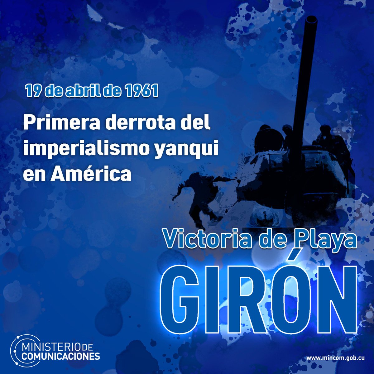 Después de #GirónVictorioso todos los pueblos de América fueron más libres. Quedaba demostrado que el imperialismo yanqui no puede con un pueblo unido y dispuesto a vencer o morir para salvar la Patria. El liderazgo de #Fidel brilló en pensamiento y acción. #CubaViveEnSuHistoria