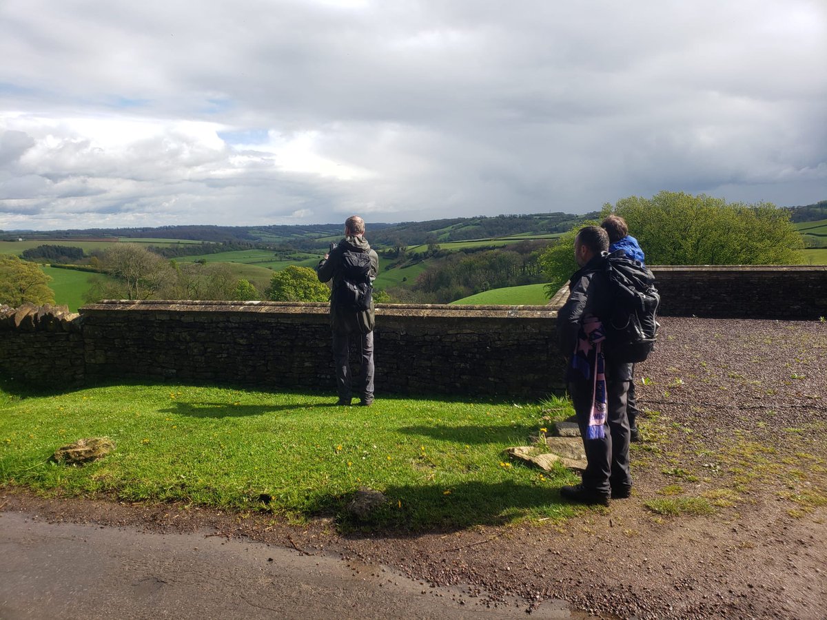 After getting caught in the rain earlier, the walkers on leg 15 have taken a moment to admire the view as they continue to work their way east!