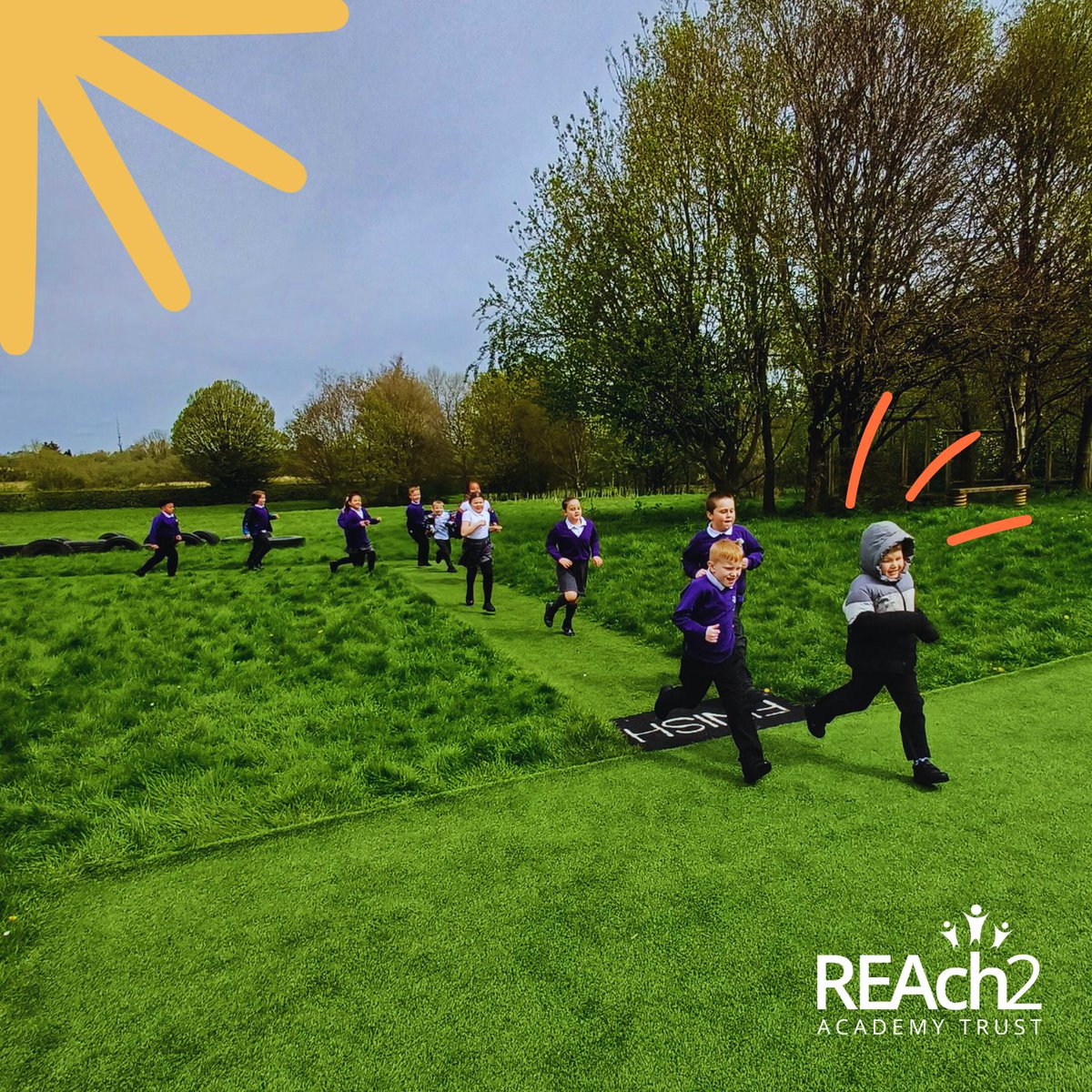 Good luck to everyone from REAch2 Academy Trust participating in the London Marathon this Sunday 🏃‍♀️ and thank you to the children at Silkmore Academy for this photo of them taking part in their @_thedailymile run! Go Team REAch2 🏅