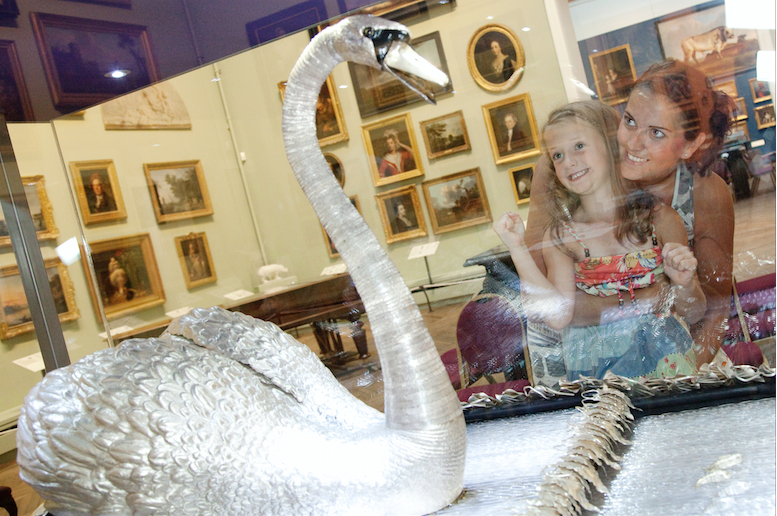 The majestic Silver Swan is back in action @TheBowesMuseum! Thanks to all for your fantastic support @NHLF, @CumbriaClockCompany this 18th century automaton has been lovingly restored. Join us as we celebrate and witness its enchanting performance once again.