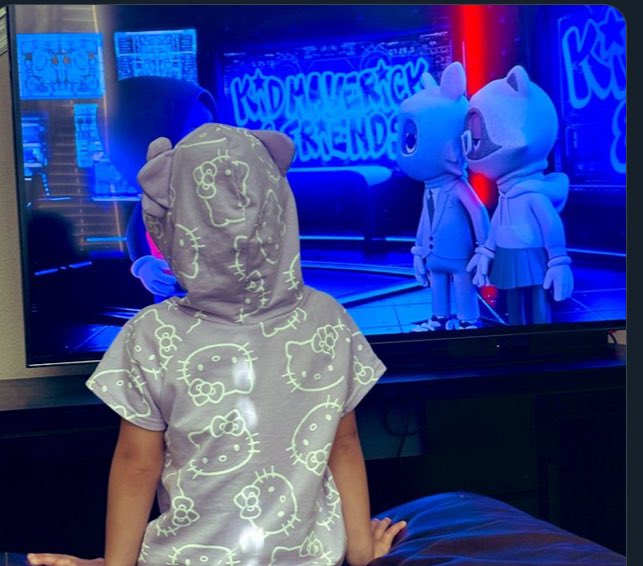 Absolutely love this photo from @memexbby of her child watching our show for education and learning how to deal with bullying! This is our why and mission! #kmaf #akcb