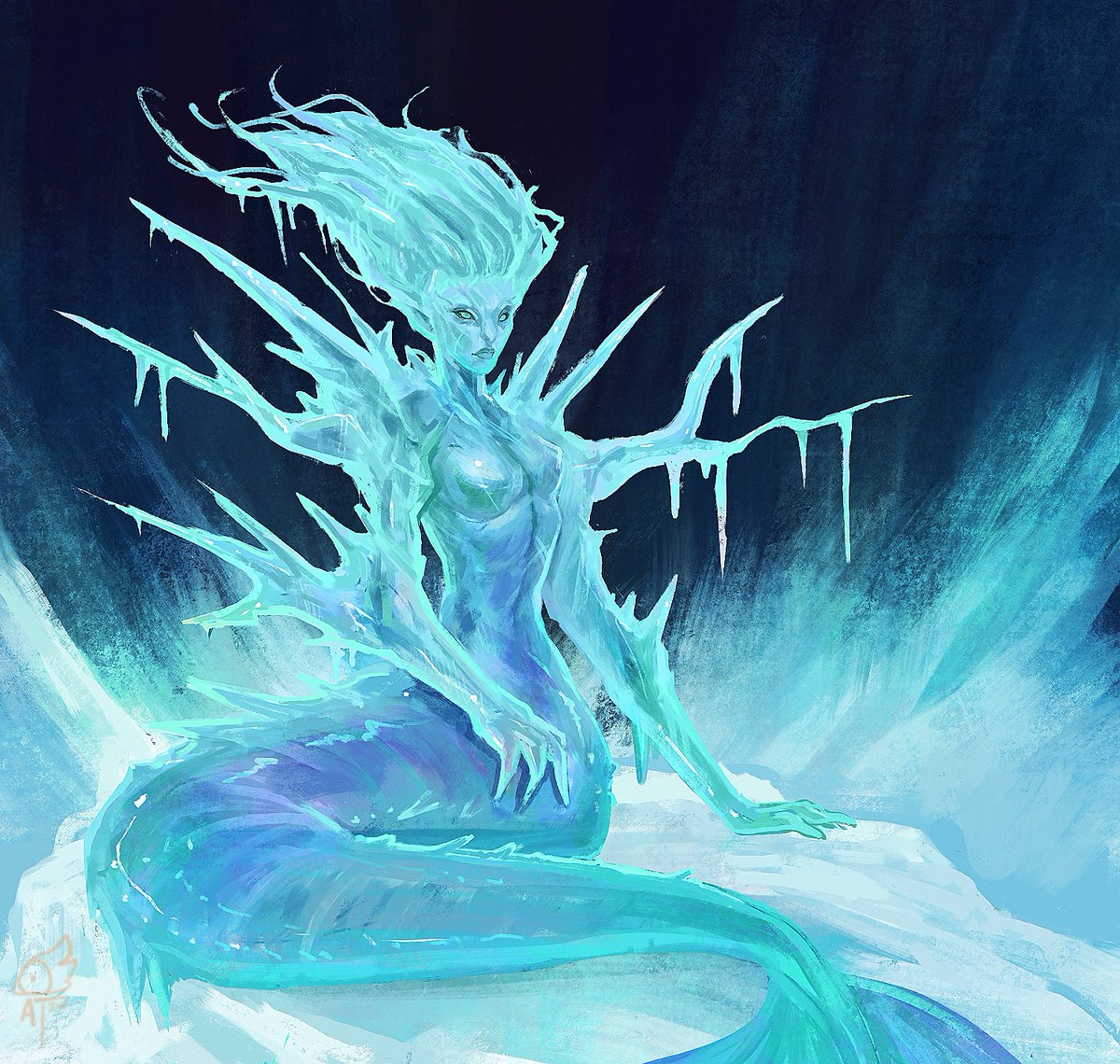 Late #creatuanary 19. Ice Mermaid