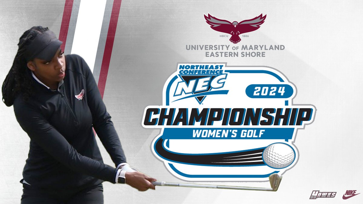 ⛳️HAWKS COMPETE AT NEC CHAMPIONSHIPS⛳️ The University of Maryland Eastern Shore women's golf team is in Stone Mountain, Georgia competing in the NEC Championships at Callaway Resort & Gardens throughout the weekend. For championship information, visit - northeastconference.org/tournaments/?i…