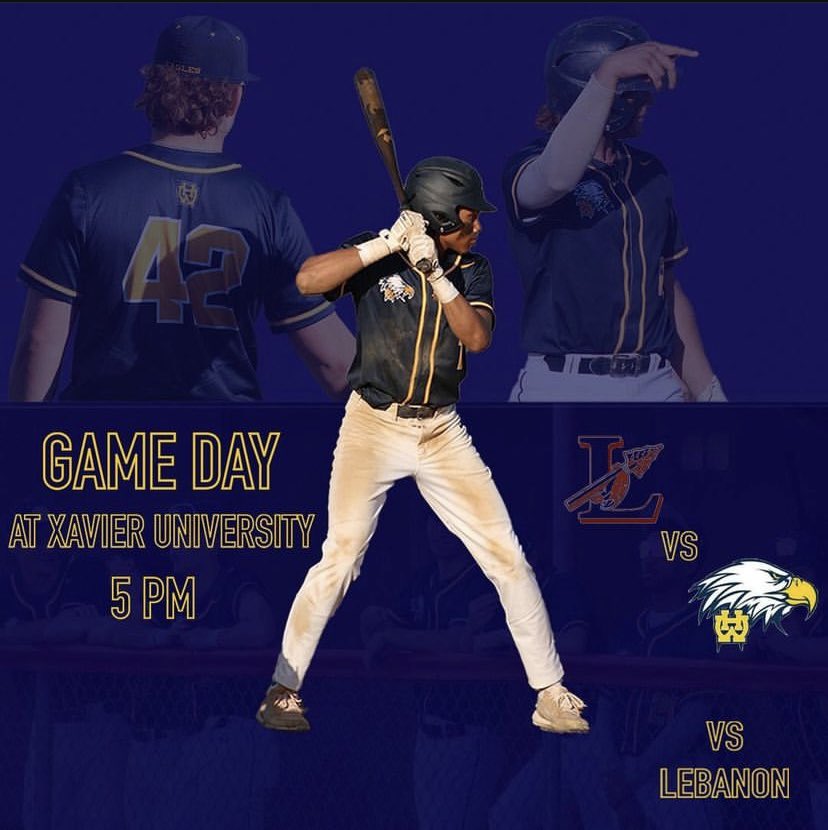 WHHSBaseball2's tweet photo. GAMEDAY!!!! Eagles take on Lebanon tonight.

5PM @ Xavier University 
#ETG https://t.co/gRNjGbPzdi