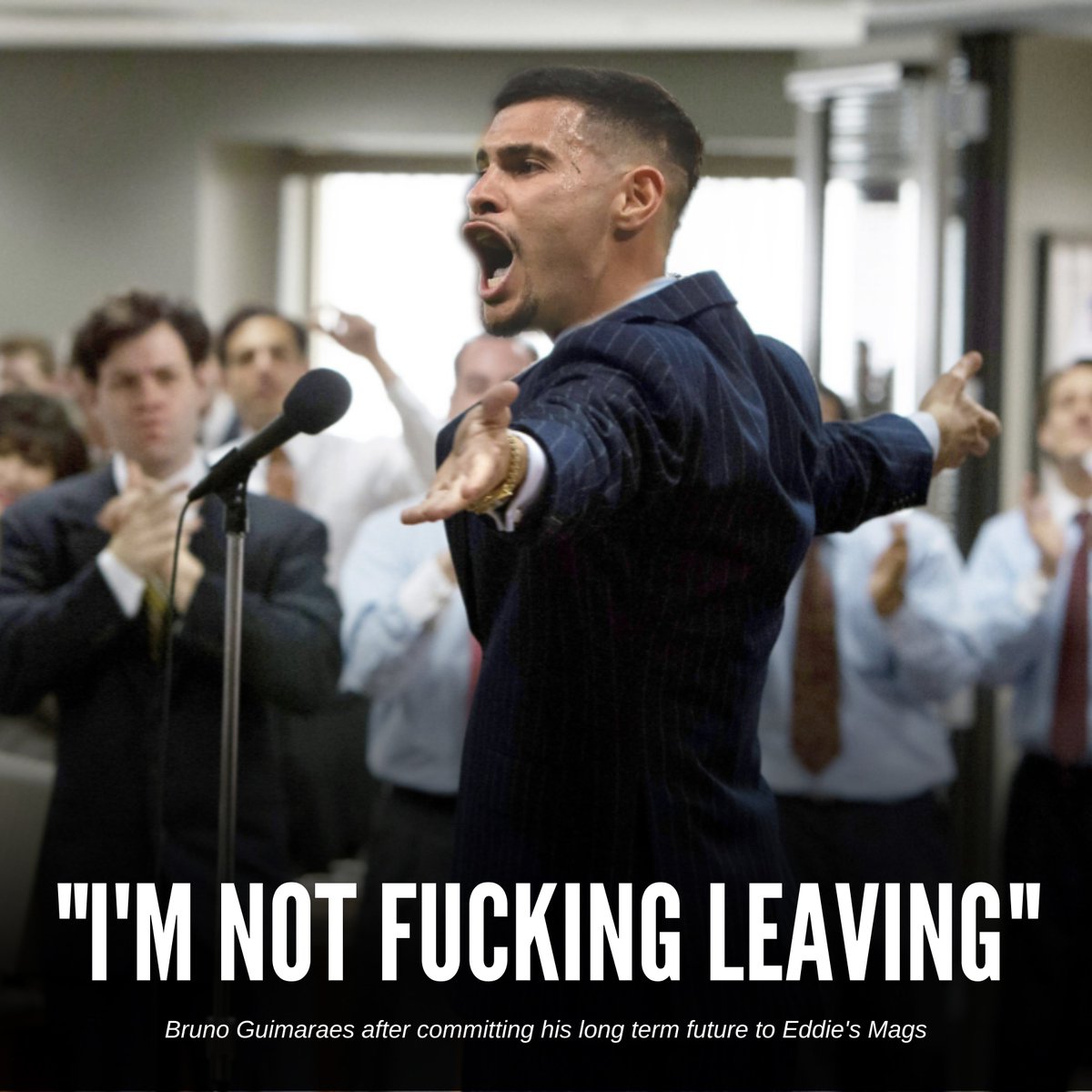 Memecastle_Utd's tweet photo. BRUNO STAYS #NUFC https://t.co/xk4OBCkuJN