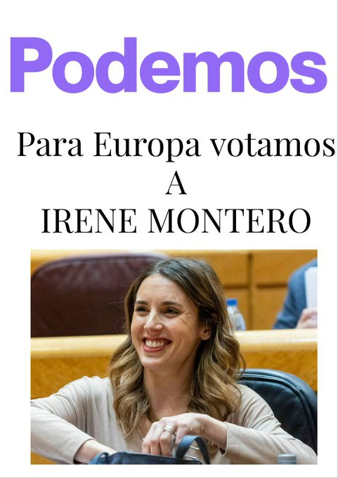 Con @IreneMontero a Europa. 
#IreneMonteroAEuropa 💜 #YoConIreneMontero