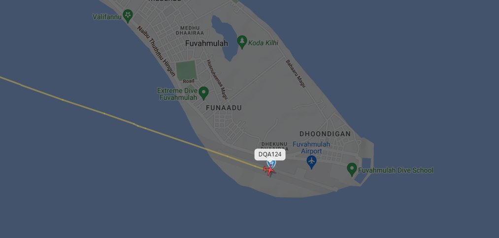 ‼️Update – 7.14 pm

Landed!

President Yamin has landed in Fuvahmulah!