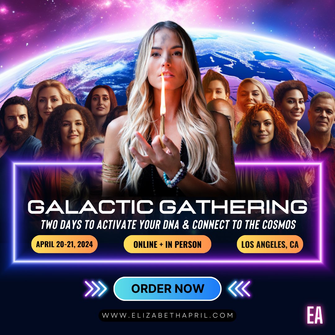 🪐 Starseeds, unite at The Galactic Gathering LIVE in LA, April 20-21!

Experience a 2-day cosmic journey with Elizabeth April.

Limited tickets for this transformative event.

Book now: smpl.is/8kqwh