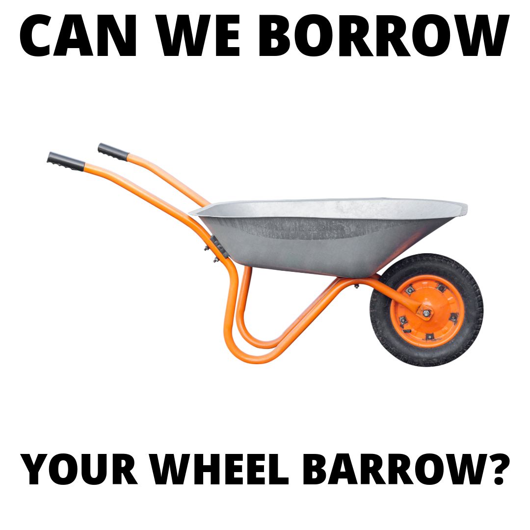 Help needed! We need to borrow a couple of wheelbarrows for some maintenance work on the North Drift. Can you help? Drop us a message if you can!