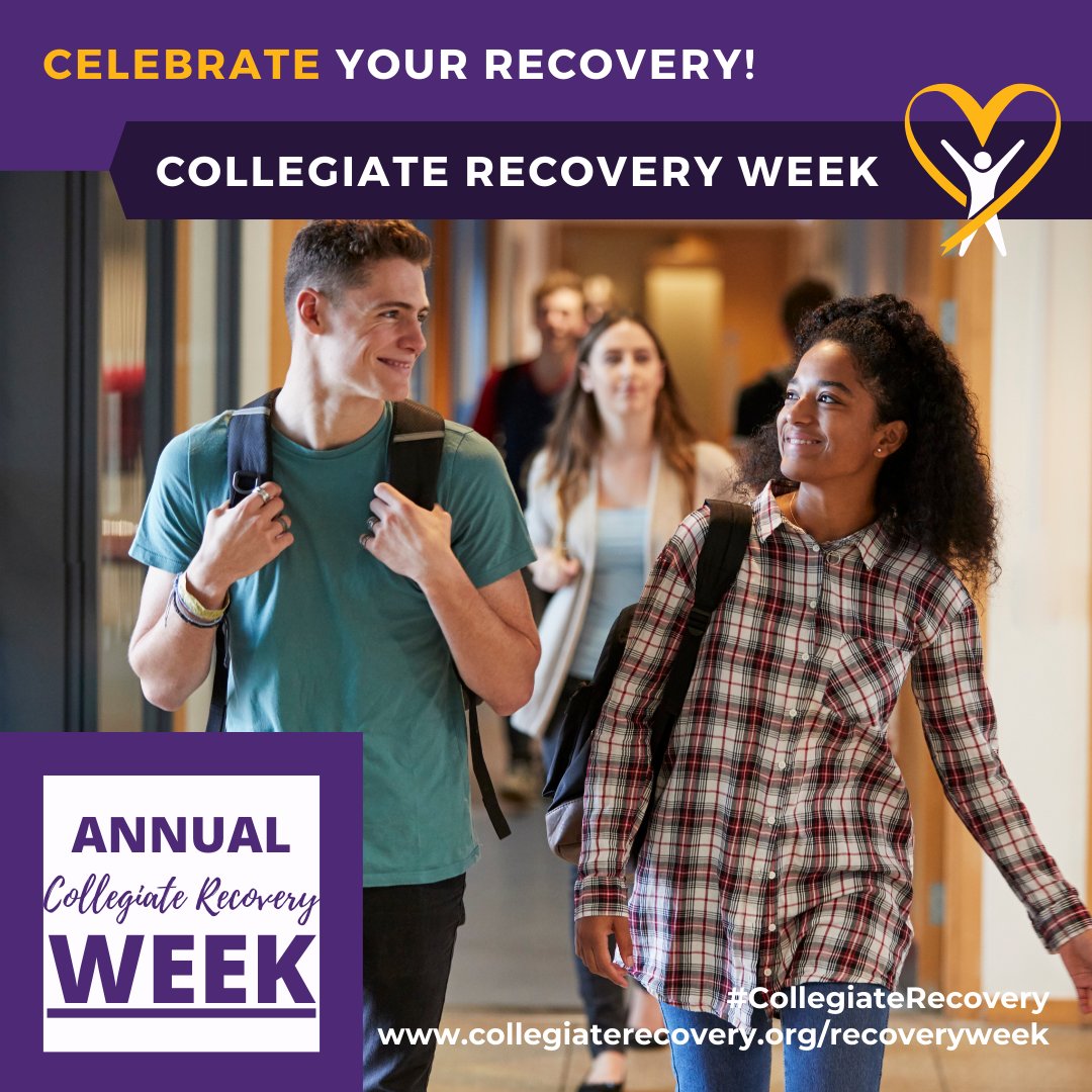 🎉 Let's celebrate YOU during #CollegiateRecoveryWeek! Whether you're starting your journey or embracing self-discovery, your courage and resilience deserve recognition. Every milestone, victory, and moment of growth matters. You're amazing! 🌟 #CelebrateRecovery 🎓🌱