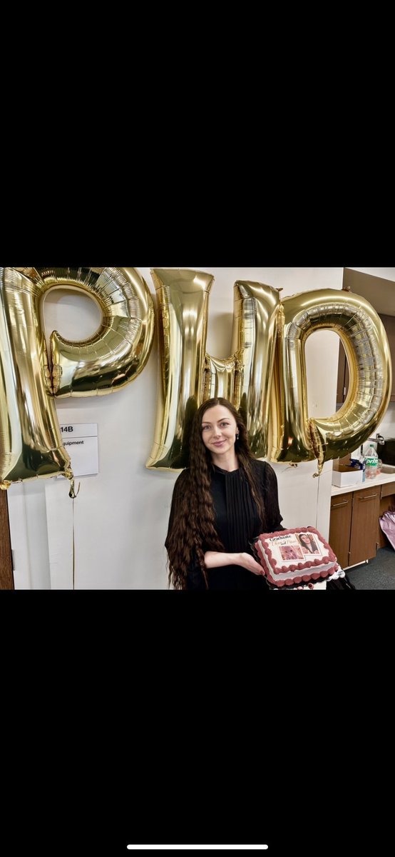 Excited to have successfully defended my PhD thesis yesterday! Truly thankful for my mentor @MeyerLab as I would not have got to this point without your support! Thank you to everyone in the lab for the celebration you all put together afterwards and for the amazing gifts!