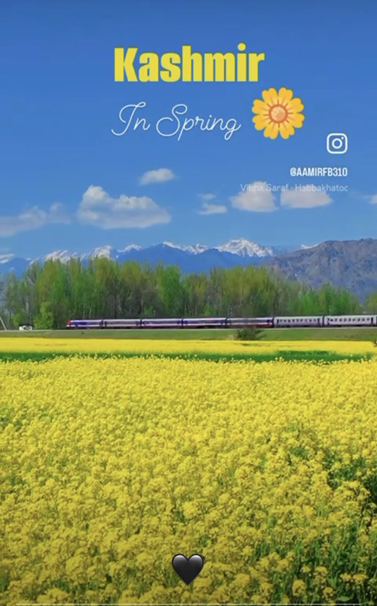 #kashmir Pls tell me ye kaun si train hai Kashmir mai.. Beautiful view… Iss train mai mujhe bhi jaana hai..