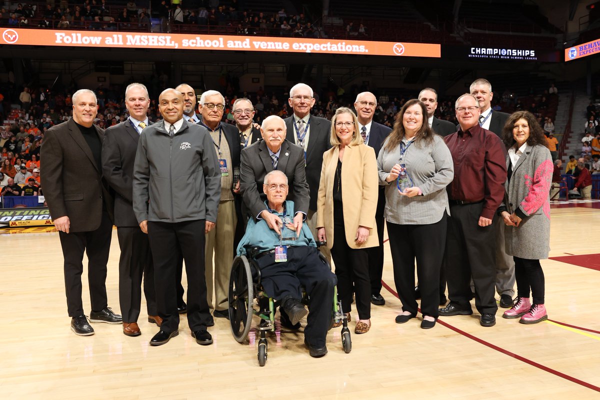 The League annually honors outstanding officials who show commitment to the officials' programs that support the member schools and other officials. These officials were recognized this year's Boys Basketball State Tournament at Williams Arena. @MSHSL_Officials To learn about…