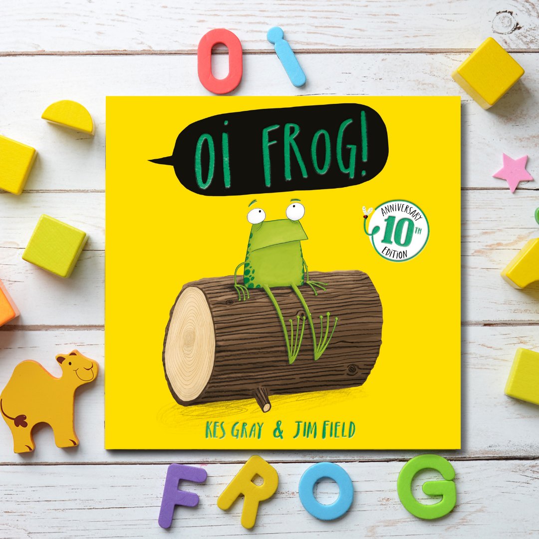 Cats sit on mats, hares sit on chairs, mules sit on stools and gophers sit on sofas. But Frog does not want to sit on a log. What else could he possibly sit on? Celebrate 10 bestselling years of Oi Frog: brnw.ch/21wIZ2P #OiFrog @_JimField