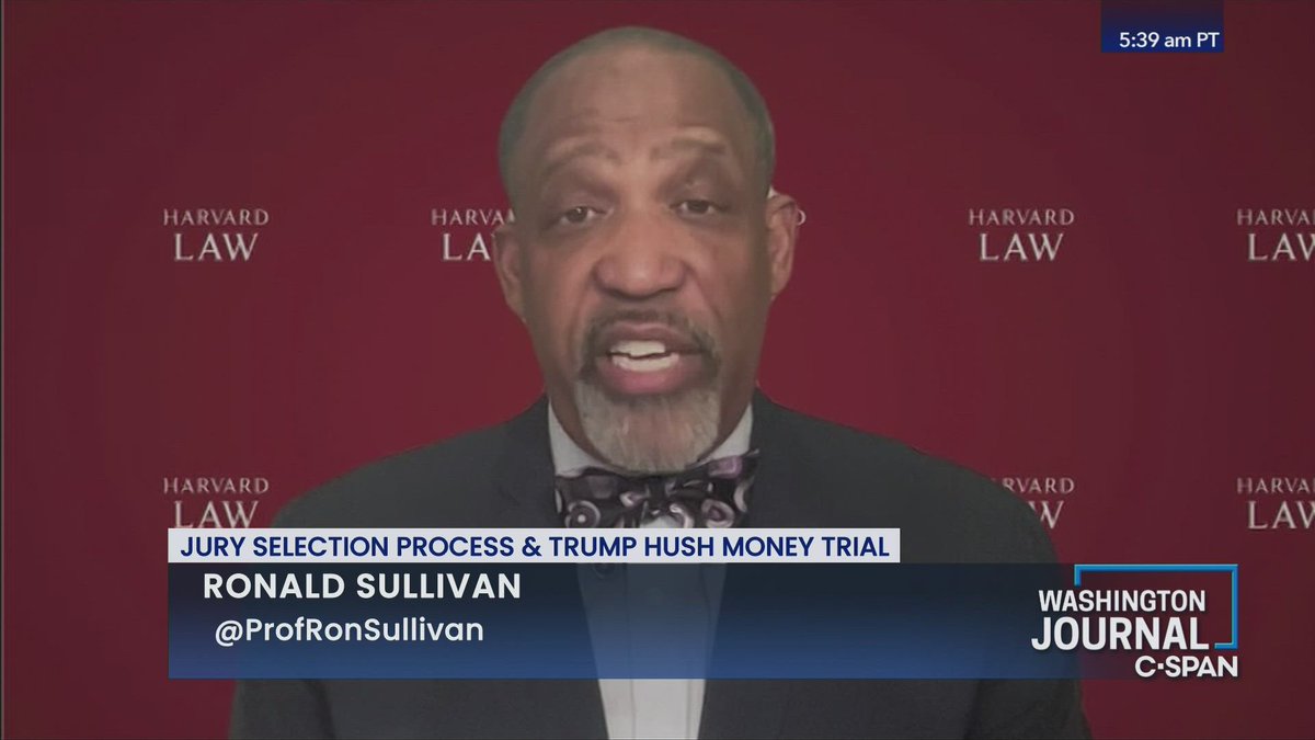 How are juries selected? @Harvard University law @ProfRonSullivan talked about the jury selection process overall and specifically in the so-called “hush money” trial of former President @realDonaldTrump: c-span.org/classroom/docu…. #GovChat #APGov #SSChat #EdChat #Trump #Jury