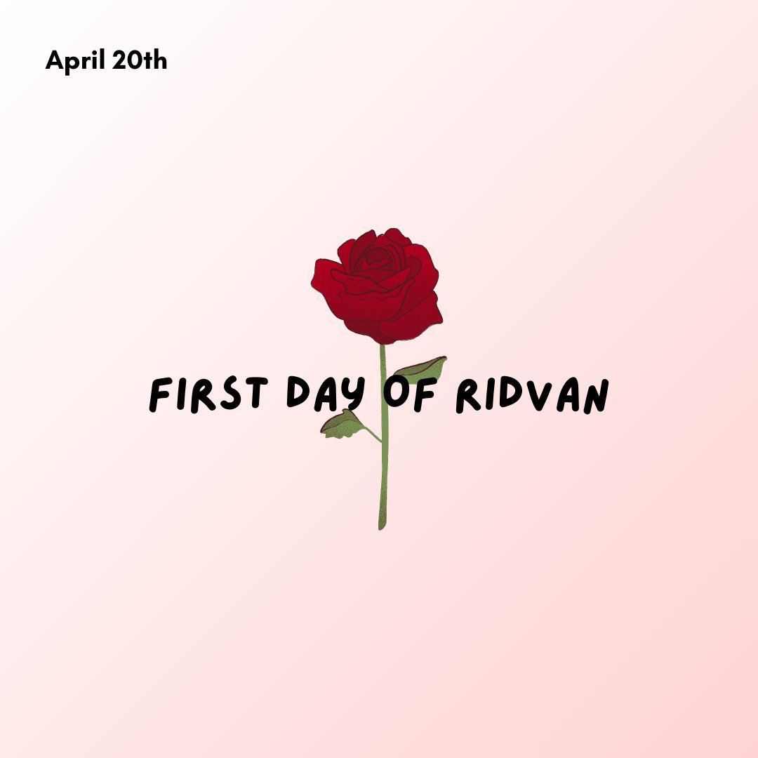 faithmocomd's tweet photo. Today is the first day of Ridván, this day commemorates the Bahá'u'lláh's prophethood and his time spent in the garden of Ridván. We should take the principles of the Baha’i faith and integrate them into more of our society. To all celebrating, we wish you a day of reflection. https://t.co/y1VK7yA7IU