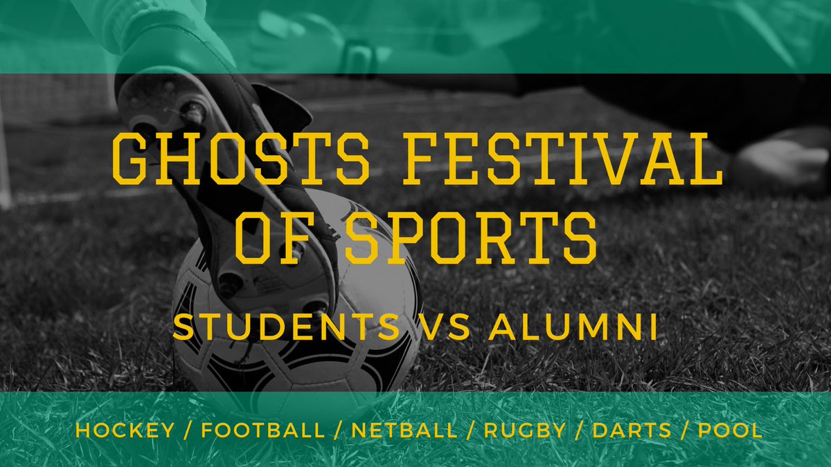 This Sat 20 April, the ‘Ghosts Festival of Sports’ is taking place at Keble sports ground from 11:30-6:30

Show up to watch and cheer on our Alumni and Students in a range of sports matches! ⚽️🏐🏈🎯🎱🏑