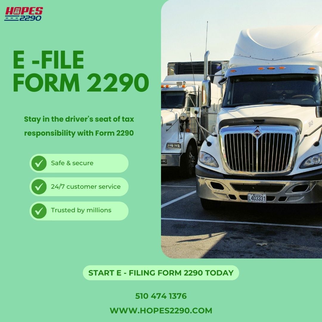 Stay in the driver's seat of tax responsibility with Form 2290.
#Efile #Form2290 #HeavyHighwayTax #IRSAssistance #HighwayMaintenance #TruckingTax #TaxCompliance #VehicleTax #TaxFiling #TaxSeason #IRSHelp #HassleFree #Trusted #trucker #truckerlife #truckerstyle #truckersjourney