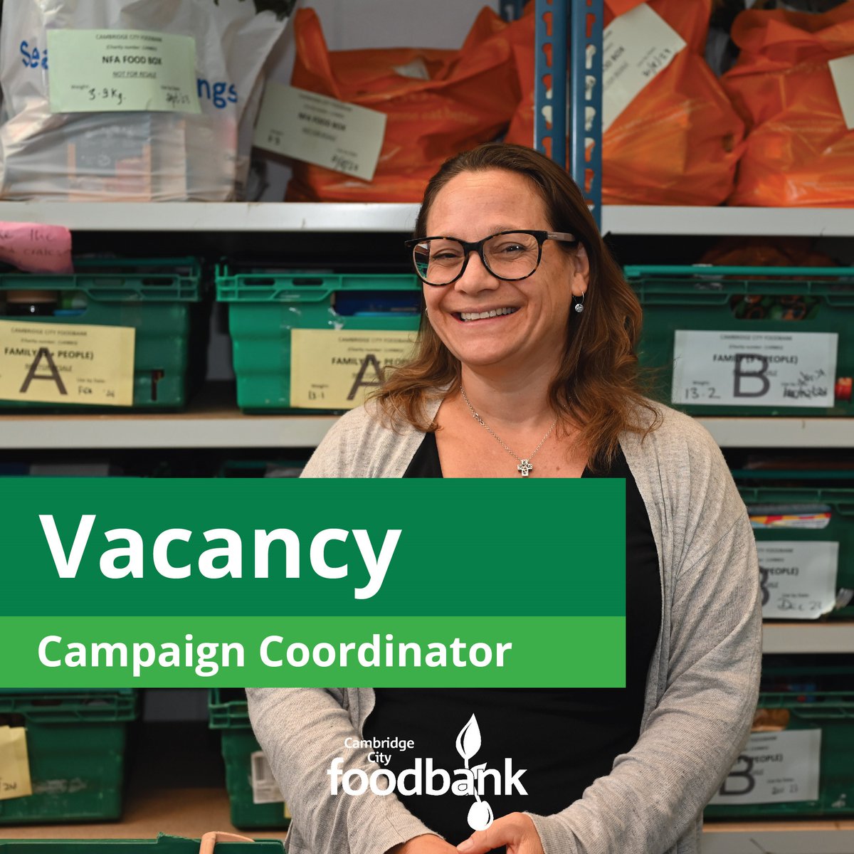 🚨 WE’RE HIRING! 🚨 Do you want to support people in your #community and help put rising poverty on the general election agenda? Learn more about our Campaign Coordinator role: cambridgecity.foodbank.org.uk/2024/04/17/hir… #FoodInsecurity #NowHiring
