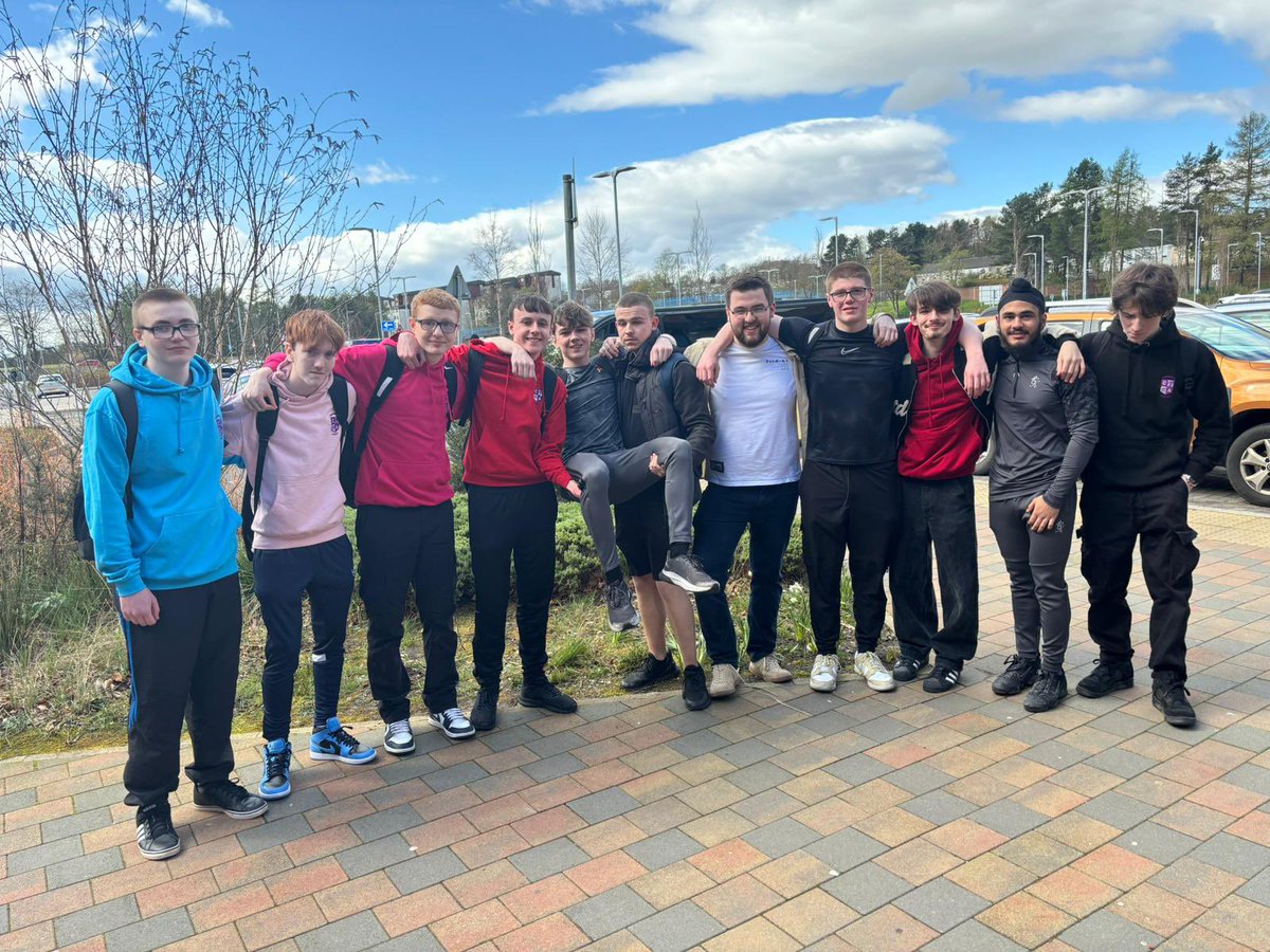 CumbernauldAcad's tweet photo. Last day celebrations for our S6 pupils. A great bunch of young adults. Enjoy the rest of your celebrations today and final school study plans resume tomorrow https://t.co/g98CzdGSCw