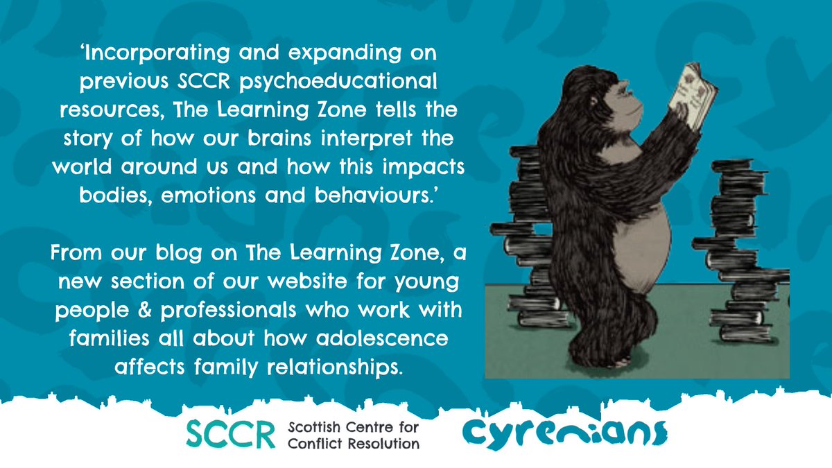 Today we launch The Learning Zone, a new section of the website that walks the line between science and social science, using neuroscience to explain why family conflict happens, while sharing coping strategies and tips on how to improve relationships. scottishconflictresolution.org.uk/blog/enter-the…