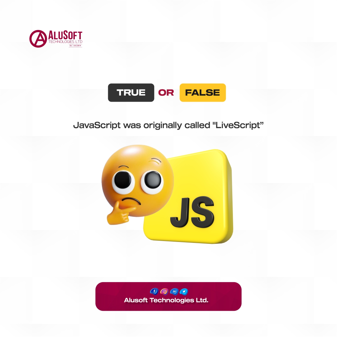 Alusofttech's tweet image. Gather here guru programmers!
What do you think? let's unravel the truth together! 🕵️♂️💡
Drop your answer in the comments!
#JavaScriptFacts #TechTrivia #AluSofttech