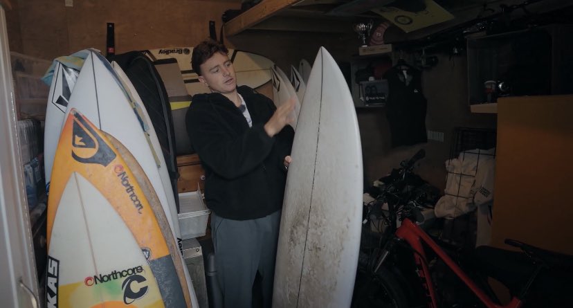 OnShore2022's tweet photo. So cool to have Stan walk us through his quiver 🤩 check it out in the documentary coming soon 👀 https://t.co/tHmZBGQb3v