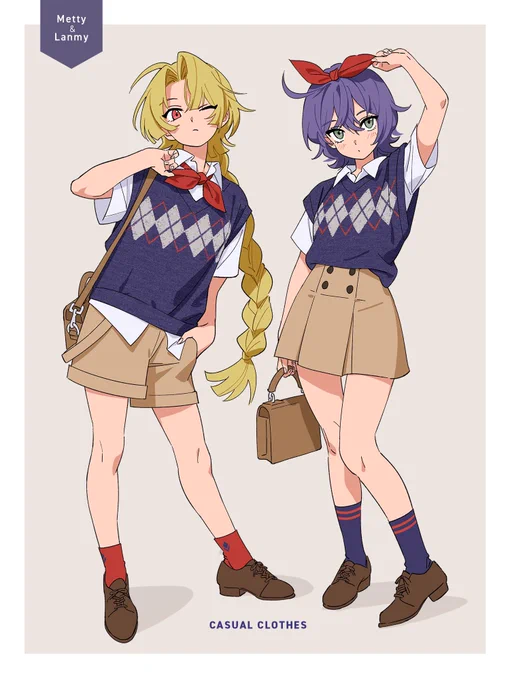 私服コーデ描かせていただきました!#Skeb 