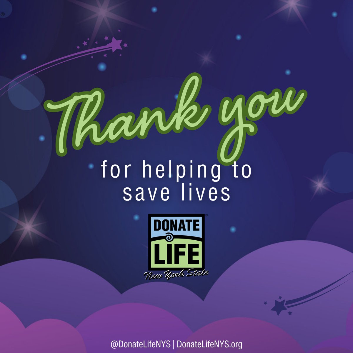 To all of our 'shining stars' during #DonateLifeMonth, THANK YOU!! You're OUT OF THIS WORLD! While the month may be over, it’s never too late to soar over to donatelifenys.org/register to enroll as an organ, eye & tissue donor #DonorsAreSuperStars