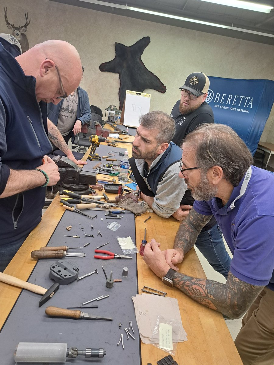 ColeGunsmithing's tweet photo. Some Behind-The-Scenes shots of the incredible week spent with some of the best in the business! The training was extremely successful and all of our gunsmiths are back at their benches, hard at work! Click the link in our bio to submit a Work Order Form today! https://t.co/IXf9OWsraZ