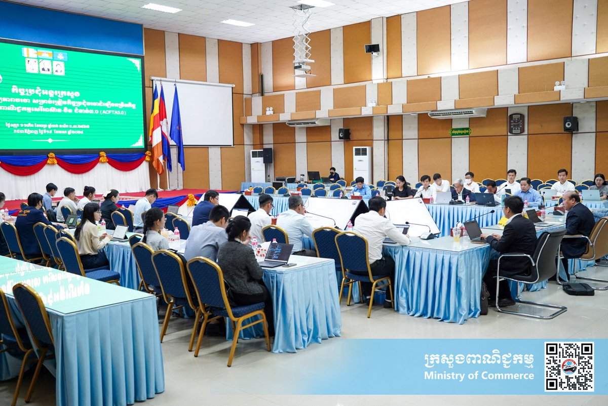 (Phnom Penh): On the morning of Friday, 19 April 2024, at the Ministry of Commerce, His Excellency TITH Rithipol, Undersecretary of State and the Special ACFTA-JC Lead for Cambodia, chaired a Preparatory Meeting for the 6th Round of ASEAN-China Free Trade Area (ACFTA) 3.0 Upgrade