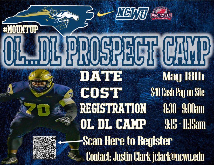 GREAT OPPORTUNITY ALERT! Come compete and show out. Who’s next to get on the bus with the Bishops? 👀😤 @NCWesleyanFB
