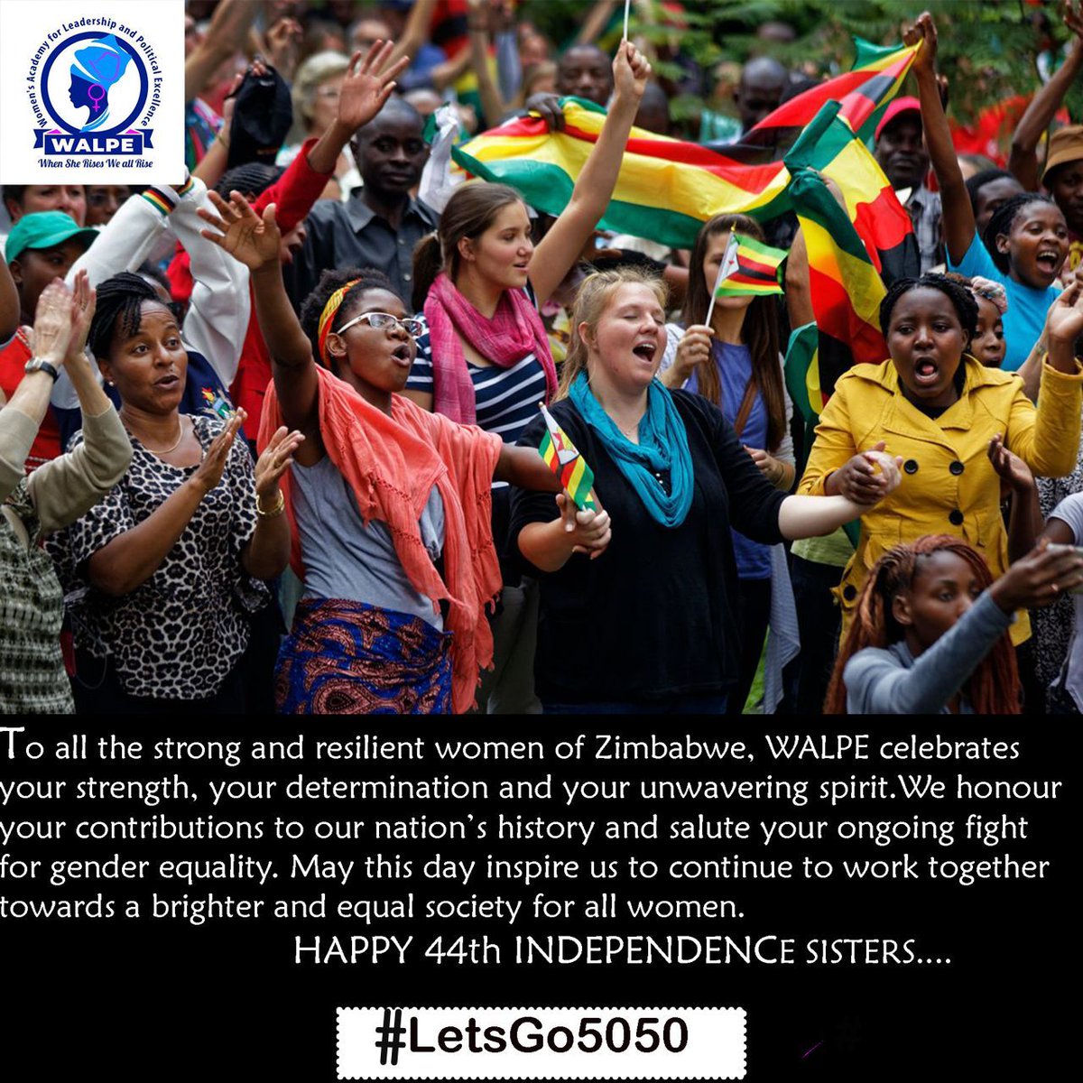 Let's continue celebrating the strong and resilient women of Zimbabwe. Your strength and determination towards our nation's history are honored 
#LetsGo5050 
@NLinZimbabwe
@vonKirchmannEU @OxfamIreland @DiakoniaAfrica @MVerwijk @trocaire @IDRC_CRDI @USEmbZim