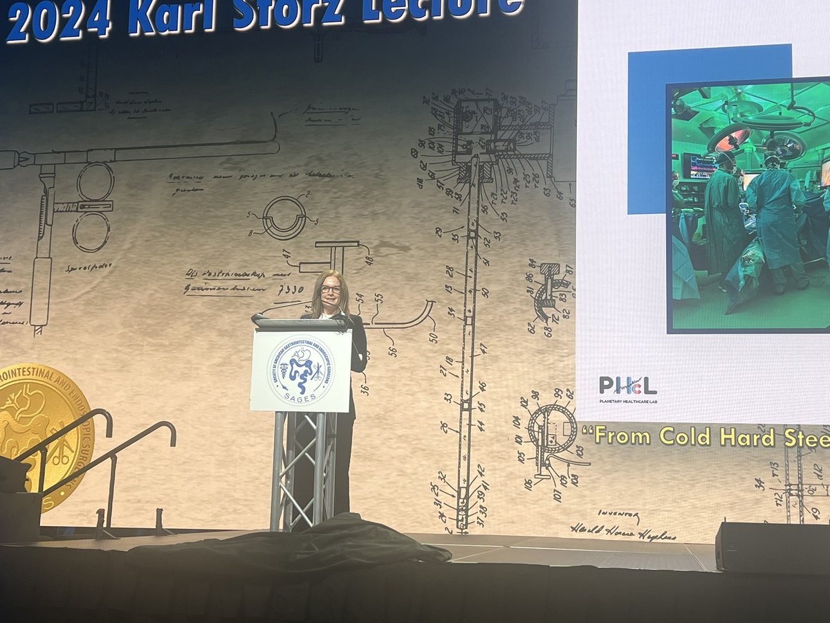 Congratulations to 🇨🇦@Ecosurgeon in delivering the Karl Storz Lecture at @SAGES_Updates. Continuing her mission to raise awareness of sustainability and the environmental impact of surgery.
